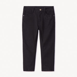 Pantalón slim de twill con efecto arrugado para niño 
