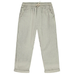 Pantalón de rayas con cintura elástica para niño 