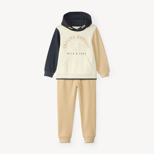 Conjunto de chándal con sudadera con capucha para niño 