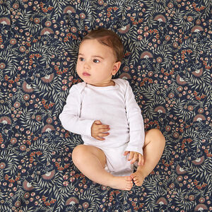 Pack de 5 bodies de manga larga blancos para bebé 