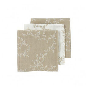 Pack de 3 muselinas medianas 70x70cm Me-Branches Sand 