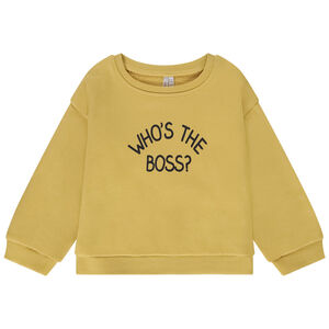 Sudadera oversize de felpa con estampado fantasía para bebé niño 