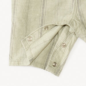 Pantalón corto de tela a rayas para bebé niño 