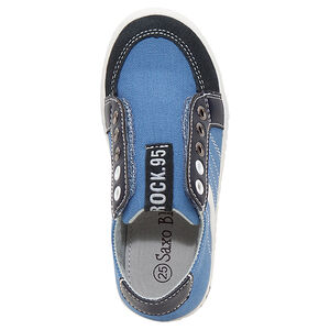 Zapatillas bajas de tela sin cordones  