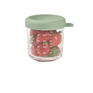 Tarro de conservación de vidrio 250ml verde salvia 