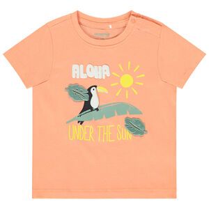 Camiseta manga corta estampado tropical fantasía para bebé niño 