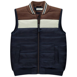 Chaleco sin mangas efecto color block para niño 