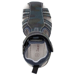 Sandalias microperforadas con detalles de denim para niño 