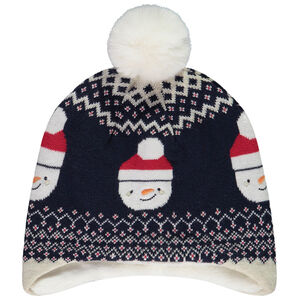 Gorro de punto jacquard con bonhommes de neige para bebé niño  Main Gorro de punto jacquard con bonhommes de neige para bebé niño