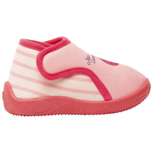 Patucos tipo bota con estampado de mariquita y cierre de velcro para bebé niña 