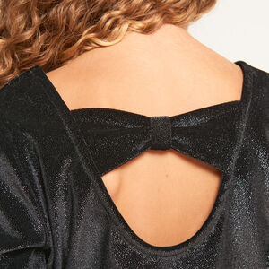 Vestido de fiesta bicolor efecto 2 en 1 fantasía para niña 