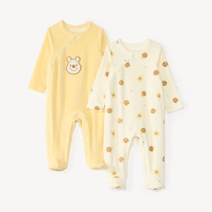 Conjunto de 2 pijamas de terciopelo para bebé niño Winnie the Pooh Disney 