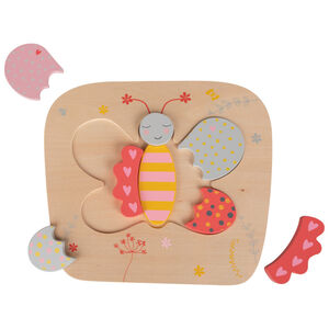 Puzle de madera mariposa 8 piezas 