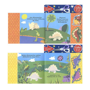Libro para recortar Recorta y pega dinosaurios +3años 