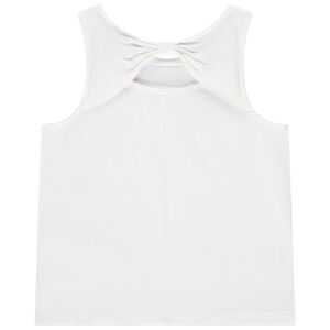Camiseta sin mangas con lentejuelas y espalda calada niña 