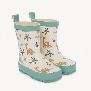 Botas de lluvia con estampado de dinosaurios para bebé niño 