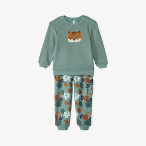Ensemble jogging en molleton doublé pour bébé garçon  Main Ensemble jogging en molleton doublé pour bébé garçon
