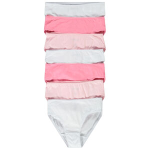 Pack de 7 bragas lisas en algodón para niña Main Pack de 7 bragas lisas en algodón para niña