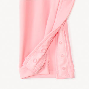 Combinaison de baño anti-UV rosa para niña bebé 