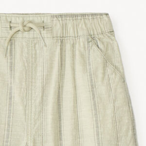Bermudas de tela con finas rayas para niño 