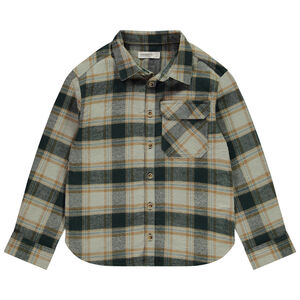 Camisa de manga larga a cuadros para niño 