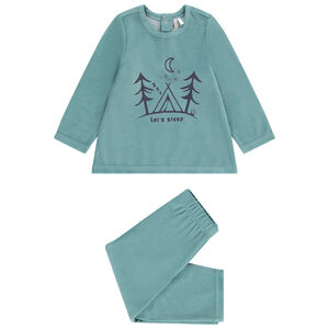Set de 2 pièces en velours de pyjama pour bébé garçon 