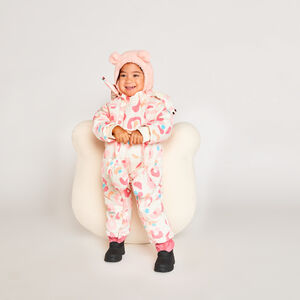 Capucha lúdica de sherpa lisa para bebé niña 