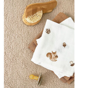 Pack de 3 muselinas medianas 70x70cm Me-Forest Animals Toffe 