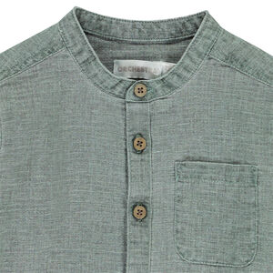 Camisa de manga larga efecto panal para bebé niño 