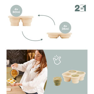 Set de contenants silicone & Grignoteuse 