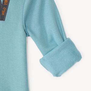 Sudadera con capucha para niño de felpa forrada de sherpa. 