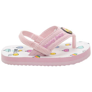 Chanclas con estampados y parches de Smiley Main Chanclas con estampados y parches de Smiley