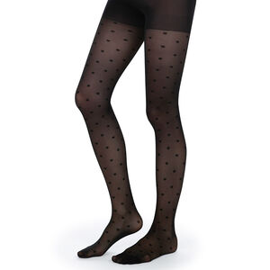 Collants de embarazo 30 Deniers con lunares por todas partes 