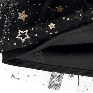 Falda corta de tul estampada con estrellas para bebé niña 