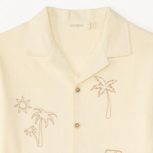 Camisa de manga corta bordada para niño 