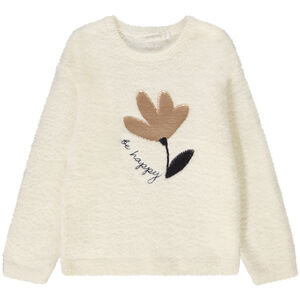 Pull avec fleurs en sequins magiques pour fille 