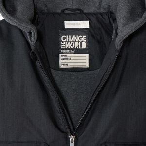 Chaqueta aviador bicolor con capucha para niño 