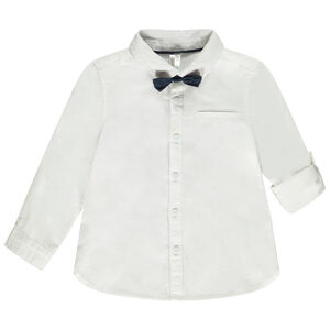 Camisa de ceremonia con pajarita para bebé niño 