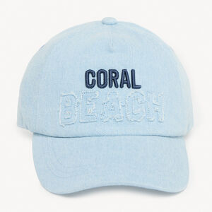 Gorra de denim con bordado para niño 
