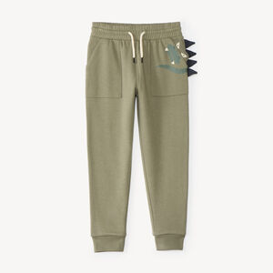 Pantalones de chándal para niño en felpa con bolsillo divertido 