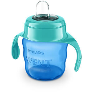 Vaso aprendizaje bebé con asas 6M+ 200ml - Azul/ Verde 