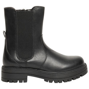 Botines negros con cremallera y elástico Main Botines negros con cremallera y elástico