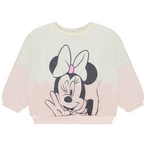 Sudadera de felpa Minnie Disney efecto tie and dye para bebé niña  Main Sudadera de felpa Minnie Disney efecto tie and dye para bebé niña