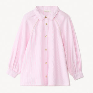 Chemise manches longues à rayures pour fille  Main Chemise manches longues à rayures pour fille