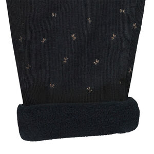 Pantalón de terciopelo mil rayas con estampado de mariposas para bebé niña 