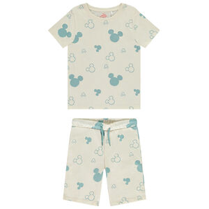 Set pijama corto estampado Mickey Disney para bebé niño 