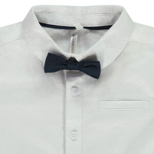 Camisa de ceremonia + pajarita para bebé niño  Main Camisa de ceremonia + pajarita para bebé niño