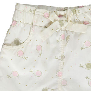 Short de lyocell con estampado de peras para bebé niña 