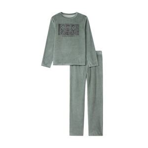 Set pyjama 2 pièces en velours fantaisie pour garçon   Main Set pyjama 2 pièces en velours fantaisie pour garçon