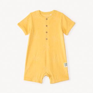 Overall de felpa con palmeras en relieve para bebé niño 